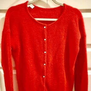 Sezane Gaspard Cardigan Red - Size S